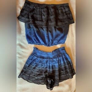 YFB ombré top and shorts